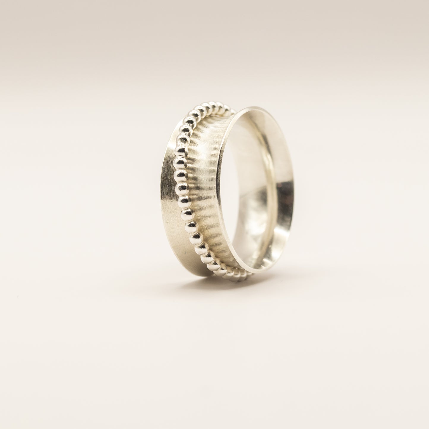 Fiklering – anti stress ring i 925 sølv